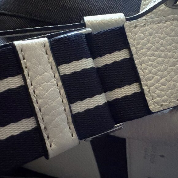 Kate Spade Marti Dark Denim Shoulder Bag with White Pebbled Leather Accents NWOT - Picture 4 of 12